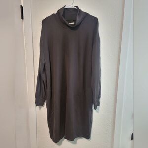 Garnet Hill Brown Turtleneck Stretch Soft Long Sleeve Dress Pullover Medium